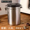 Suministro Especial para Transfronterizo Lata Sellada de Granos de Café de Acero Inoxidable 304 Lata de Almacenamiento de Granos Lata para Conservar la Frescura con Cuchara Medidora