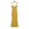 Vestido de tirantes Purely Sexy Hot Girl, Falda de pez ajustada y estilizada que realza las caderas para mujer, Vestido básico de estilo europeo y americano, Falda larga
