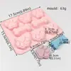 Vários Doces de Chocolate em Formato de Flor, Doces de Gelatina em Formato de Frutas, Garrafas de Cera para Doces, Formas de Silicone, Ferramentas de Cozinha e Decoração de Bolo DIY