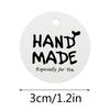 Etiqueta de regalo de papel Kraft hecha a mano y etiqueta redonda personalizada de hilo de yute de 20 m