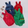 Calça Infantil Roupa Infantil da Moda Cauda de Dinossauro Macacão para Meninos e Meninas Calça de Sapo Macacão de Peça Única Calça PP com Abertura no Gancho e Dropshipping
