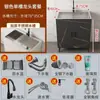Gabinete de Fregadero Antibacteriano Lavabo de Acero Inoxidable Cocina Hogar Lavabo Individual Juego Completo Gabinete Integrado Gabinete de Pie