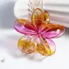 Presilha de Cabelo Flor de Frangipani Mais Vendida, Presilha de Garra para Cabelo, Presilha Tubarão, Tamanho Grande para Cabelos Grossos, Acessórios Populares, Joias Yiwu