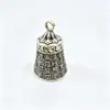 Chaveiro de Latão com Cinco Moedas dos Imperadores, Sino do Sutra do Coração, Machado, Espada, Talismã e Pingente Bagua; Itens Pequenos para Atrações Turísticas, Festas de Templo e Barracas de Rua