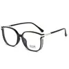 Gafas de Lectura Anti-Luz Azul Estilo Tiktok, Monturas Populares de Influencer, Herramienta Mágica Sin Maquillaje para Mujeres, Gafas de Lectura de Montura Grande H