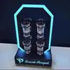 Suporte de Copo de Coquetel Luminoso para Bar KTV Suporte Criativo de Ferro para Taça de Vinho Carregamento Suporte de Copo para Uma Taça