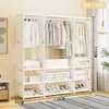 Armario sencillo modular ensamblado, armario para viviendas de alquiler, armario de tela personalizado transfronterizo, armario metálico tipo estantería