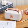Nuevo neceser tipo bolso de mano de camelia, diseño apto para viajes, bolsa de almacenamiento de alta gama para cosméticos, labiales y llaves