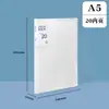 Páginas insertables transparentes para carpetas de documentos, libro de almacenamiento clasificado engrosado impermeable multicapa A5 para informes de examen de embarazo y formularios de examen