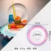 Plato Retro Chino de Bambú Forma de Cruz para Té y Bocadillos Plato para Bocadillos y Pasteles Posavasos para Taza Portavasos Bandeja de Bambú Tejido para Poner en la Mesa