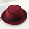 Gorro de Lana para Mujer Otoño e Invierno Nueva Moda Clásico Versátil Modelo de Gorro para Hombre Pasarela Escenario Actuación Sombrero de Jazz