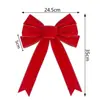 Laços de Veludo de Natal Transfronteiriços Decoração de Árvore de Natal Arranjo de Atmosfera Laços de Veludo Artesanais DIY em Vários Estilos