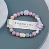Pulsera de Cerámica de Jingdezhen, Regalo de Estilo Chino Tradicional, Tejida a Mano, Fresca y Versátil para Niñas, Nueva Pulsera de Hilo de Cerámica Estilo Chino