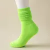 Em estoque Meias Amazon Femininas Cano Longo Outono e Inverno Espessadas terry Stouch socks Bolha Amontoada Meias para Panturrilha