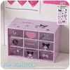 Caja de Almacenamiento Tipo Cajón de Nueve Compartimentos para Papelería de Escritorio Infantil, Caja Organizadora Creativa de Dibujos Animados Sanrio para Niñas y Estudiantes