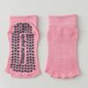 Calcetines de verano de punta abierta de cinco dedos, calcetines de yoga, calcetines profesionales antideslizantes para pilates, calcetines deportivos para el hogar con dispensador de dedos.
