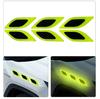 Pegatinas Decorativas Reflectantes para Coche, Cejas de Rueda, Espejos Retrovisores, Guardabarros, Tiras Anticolisión para Puertas Laterales, Pegatinas Reflectantes de Advertencia