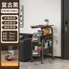Estante de almacenamiento para cocina, carrito pequeño, de pie, móvil, ahorrador de espacio, adecuado para baños y dormitorios, almacenamiento de múltiples niveles para bocadillos y otros artículos