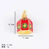 Estilo Antiguo Dorado Mate Golondrina Bestia Dorada Accesorios con Cuentas Tendencia Nacional Familia de Tres Bestias Doradas Golondrina Accesorios para Llavero