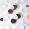 Caja de embalaje para tarta de queso de doble capa, caja para llevar postres, juego de 2, caja desechable, caja para pastel de mousse y pasteles