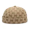 Chapéu de Proprietário Moda Europeia e Americana Casal Masculino e Feminino Hip Hop Rua Chapéu Melão Primavera e Outono Versão Coreana Personalidade Chapéu de Marinheiro Sem Aba
