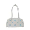 Bolso Boston baguette de lunares de nicho coreano para mujer, nuevo bolso de hombro simple para uso diario 2026, bolso de axila, bolso almohada