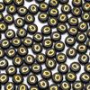 4X7mm Acrílico Inglês Contas de Letras Únicas Fundo Preto Contas de Letras Douradas Contas Planas DIY Crianças Contas Soltas Contas para Fio