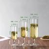 Taça de vinho tinto champanhe de alto valor, moda para casa, xícara de chá de pé alto, vidro de borosilicato listrado vintage, macaco Kui