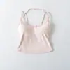 Alça Cruzada Verão Novidades Estilo Europeu Feminino Atacado Camisola Camisola Base com Bojo