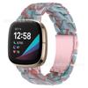 Para Fitbit versa3/sense reloj inteligente universal correa de reloj de resina metal acero de tres bolas correa de reloj