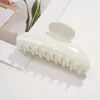 YHJ acessórios de cabelo novo gelo através padrão mármore grampo de mola semicírculo alto senso padrão fluido grampo de cabelo placa grande grampo de tubarão de cabelo