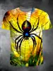 2025 Nueva Camiseta de Manga Corta de Moda Versátil de Alta Calidad con Estampado de Animales para Hombre, Exportación Europea y Americana Casual