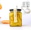 Botella de Miel de Pequeña Capacidad Tapa de Hojalata Frasco de Vidrio Sellado Botella de Empaque de Almacenamiento Botella Dispensadora de Alimentos Botella Resistente a Altas Temperaturas
