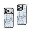 Venta Caliente en AliExpress Funda para Teléfono Manzana con Textura de Piel de Serpiente Fresca iPhone18promax Funda Protectora de Vidrio Negro Personalizada