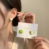 ¡Dale un mordisco a una manzana! Pendientes divertidos y elegantes de nicho de manzana verde, dulces y delicados, versátiles pendientes de manzana roja con goteo de aceite