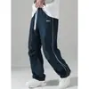 Pantalones de Trabajo Casuales a Rayas de Secado Rápido de Venta Caliente en Verano para Hombre, Pantalones Paracaídas Deportivos de Alta Calle Americana de Comercio Exterior Transfronterizo