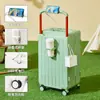 Maleta de Equipaje para Mujeres, Nueva Maleta de Carrito Ancha Duradera con Caja de Contraseña, Maleta de Carrito para Estudiantes Varones, Maleta Caja Multifuncional