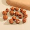 Acessórios de Núcleo de Pêssego Selvagem Natural Finamente Esculpidos Cesta de Flores de Bebê para Garantir Segurança Joias Cesta de Pêssego DIY Acessórios de Pulseira Tecida