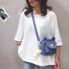 Bolsa Fofa Pequena Ins 2022 Novo Estilo Japonês Estilo Pequeno Fresco Menina Bolsa Mensageiro de Lona Estudante Ombro Bolsa de Desenho Animado