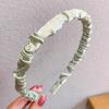 Faixa de cabelo de esponja fina de cor fresca pequena de luxo leve de alta qualidade para mulheres, atacado, topo alto da cabeça, coque de cabelo, verão, clipe para lavar o cabelo
