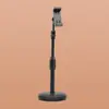 Suporte de Telefone de Disco Redondo para Pessoas Preguiçosas, Suporte de Telefone para Transmissão ao Vivo, Suporte Telescópico Rotativo Ajustável para Desktop, Suporte para Assistir TV