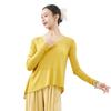 Ropa de Baile Danza Moderna para Adultas Otoño e Invierno Holgada y Elegante Ropa de Entrenamiento Corporal Clásica China Tops