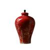 Nochebuena Adorno de Árbol de Navidad Cerámica Roja Artesanía Moderna Adornos Decoraciones para el Hogar Regalos Creativos para Fiestas