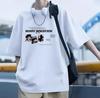 Camiseta de Manga Corta para Hombre de Moda Americana Juvenil Verano Nueva Holgada Moderna Marca Camiseta Top para Estudiante de Secundaria