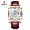 Reloj CHENXI, reloj cuadrado para hombre, popular en las transmisiones en vivo de Douyin, fabricante transfronterizo, calendario luminoso, moderno reloj de cuarzo para hombre