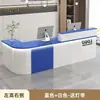 Mostrador de barra, cajero, tienda de ropa moderna y sencilla, mesa de mostrador, tienda de conveniencia, salón de belleza, tienda, pequeño mostrador de recepción.