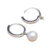 Accesorios de bricolaje Joyería de perlas S925 Pendientes de flor de coche de plata 5806 con abertura para la oreja Flor de coche Hebilla de oreja simple