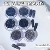 Venta Directa de Fábrica de Flores de Rosa Hada Azul con Polvo de Brillo en una Caja Redonda Grande, Decoraciones Clásicas de Arte de Uñas con Lentejuelas Azules