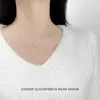 Moderna Cadena para Clavícula con Letra H Microincrustada de Circonita para Mujer, Estilo Ins Minimalista de Lujo Ligero Diseño de Nicho