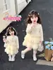 Vestido Estilo Little Chanel para Niña, Nuevo Modelo Otoño 2026, Vestido de Pastel de Moda para Primavera y Otoño Infantil, Vestido de Princesa para Bebé